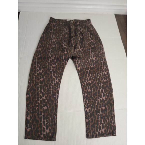 Free People One Teaspoon Printed Sinners Jeans Sz 26 Harem Barrel Leopard Print - Picture 3 of 15